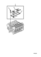 ENGINE & CLUTCH - (LS1) (V8) Chevrolet Lumina (LHD) VY/V2 VALLEY COVER - (LS1) - UPTO VF040340740