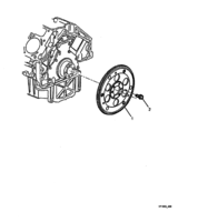 ENGINE & CLUTCH - (LS1) (V8) Chevrolet Lumina (LHD) VY/V2 FLEXPLATE - AUTOMATIC - (LS1) (M30, M32)