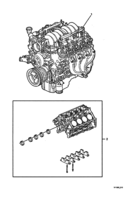 ENGINE & CLUTCH - (LS1) (V8) Chevrolet Lumina (LHD) VY/V2 ENGINE ASM - (LS1)