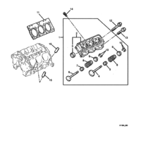 ENGINE & CLUTCH - LN3 (V6) Chevrolet Lumina (LHD) VY/V2 CYLINDER HEAD - (LN3)