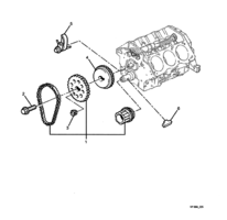 ENGINE & CLUTCH - LN3 (V6) Chevrolet Lumina (LHD) VY/V2 TIMING CHAIN & SPROCKETS - (LN3)