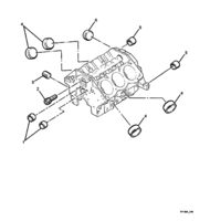 ENGINE & CLUTCH - LN3 (V6) Chevrolet Lumina (LHD) VY/V2 WELSH PLUGS & LOCATING PINS - (LN3)
