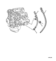 ENGINE & CLUTCH - LN3 (V6) Chevrolet Lumina (LHD) VY/V2 OIL LEVEL TUBE - (LN3)