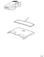 INSULATORS & GROMMET Chevrolet Lumina (RHD) INSULATOR - ROOF - (03, 80)
