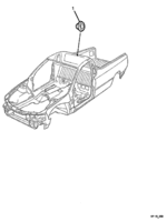 INSULATORS & GROMMET Chevrolet Lumina (RHD) ROOF WIRING PLUG - (80)