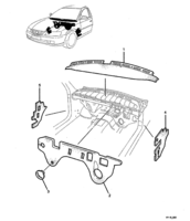 INSULATORS & GROMMET Chevrolet Lumina (RHD) INSULATOR - DASH PANEL ASM & COWL - INTERIOR