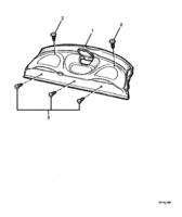 INTERIOR TRIM Chevrolet Lumina (RHD) BACK PANEL SHELF UPPER - (VK, VL) (69) EXC (V5B)