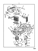 HEATING & AIR CONDITIONING Chevrolet Lumina (RHD) HEATER & EVAPORATOR - (C60) - FROM 4L171506