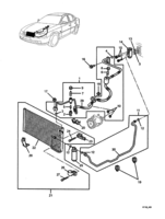 HEATING & AIR CONDITIONING Chevrolet Lumina (RHD) CONDENSER & HOSES - AIR CONDITIONING - (LN3, L67) (C60, C61, CJ2)