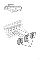 HEATING & AIR CONDITIONING Chevrolet Lumina (RHD) VENTLIATION - BACK PANEL - (03, 43, 80)