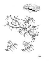 FUEL & EXHAUST Chevrolet Lumina (RHD) EXHAUST PIPE & MUFFLER - (35, 37, 69, 80) (LS1) (NC6) EXC (U5Y)