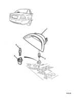 ELECTRICAL Chevrolet Lumina (RHD) HIGH MOUNT STOP LAMP - CENTRE - (69) EXC (A9D, A9E, A9F, V5B)