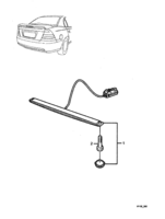 ELECTRICAL Chevrolet Lumina (RHD) HIGH MOUNT STOP LAMP - REAR SPOILER