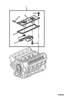 ENGINE & CLUTCH - (LS1) (V8) Chevrolet Lumina (RHD) VALLEY COVER - (LS1) - FROM VF040340741