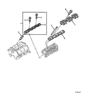 ENGINE & CLUTCH - LN3 (V6) Chevrolet Lumina (RHD) ROCKER ARMS & RETAINER - (LN3)