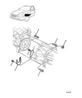 TRANSMISSION - AUTOMATIC Chevrolet Lumina (RHD) TRANSMISSION TO ENGINE - AUTOMATIC - (LN3, L67)