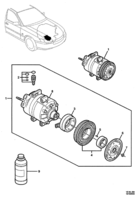 HEATING & AIR CONDITIONING Chevrolet Lumina (LHD) VZ COMPRESSOR - AIR CONDITIONING - (LS1, LS2, L76, L98)