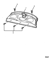 INTERIOR TRIM Chevrolet Lumina (LHD) VZ BACK PANEL SHELF UPPER - (VK, VL) (69)