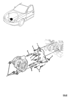ELECTRICAL Chevrolet Lumina (LHD) VZ GENERATOR MOUNTING - MITSUBISHI - (VK, VL, VX) (LY7, LP1, LE0)
