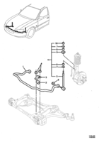 FRONT SUSPENSION & STEERING Chevrolet Lumina (LHD) VZ STABILIZER BAR - FRONT - (VK, VX) (37)