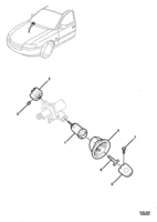 FRONT SUSPENSION & STEERING Chevrolet Lumina (LHD) VZ IGNITION LOCK, SWITCH & KEYS  EXC (BTSI)