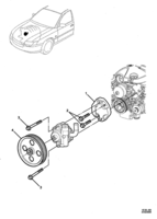 FRONT SUSPENSION & STEERING Chevrolet Lumina (LHD) VZ POWER STEERING PUMP - BOLTS & PULLEY - (LS1, LS2, L76, L98)