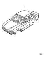 SHEET METAL Chevrolet Lumina (LHD) VZ BODY SERVICE - (69) EXC (CC5)