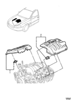 ENGINE & CLUTCH - (LS1,LS2,L76,L98) (V8) Chevrolet Lumina (LHD) VZ ENGINE COVERS - (LS1, L76, L98)