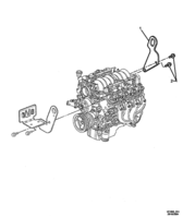 ENGINE & CLUTCH - (LS1,LS2,L76,L98) (V8) Chevrolet Lumina (LHD) VZ ENGINE LIFTING BRACKETS - (LS1, LS2, L76, L98)
