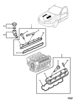 ENGINE & CLUTCH - (LS1,LS2,L76,L98) (V8) Chevrolet Lumina (LHD) VZ CYLINDER HEAD COVERS - (LS1, LS2, L76, L98)