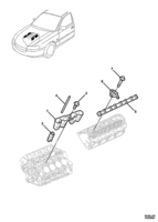 ENGINE & CLUTCH - (LS1,LS2,L76,L98) (V8) Chevrolet Lumina (LHD) VZ ROCKER ARMS & RETAINERS - (LS1, LS2, L76, L98)