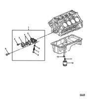 COOLING & OILING Chevrolet Lumina (LHD) VZ OIL PUMP & FILTER - (LS1, LS2, L76, L98)