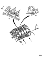ENGINE & CLUTCH - (LS1,LS2,L76,L98) (V8) Chevrolet Lumina (LHD) VZ WELSH PLUGS - CYLINDER BLOCK - (LS1, LS2, L76, L98)