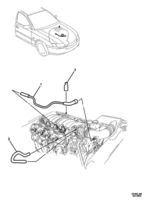 ENGINE & CLUTCH - (LS1,LS2,L76,L98) (V8) Chevrolet Lumina (LHD) VZ CRANKCASE VENT - (LS1, LS2, L76, L98)