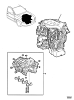ENGINE & CLUTCH - LE0,LW2 (V6) Chevrolet Lumina (LHD) VZ ENGINE ASM - (VK, VL, VX) (LE0, LW2)