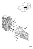 TRANSMISSION - MANUAL - MV5 Chevrolet Lumina (RHD) TRANSMISSION TO ENGINE - MANUAL - (MV5)