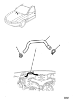 BRAKES Chevrolet Lumina (RHD) BRAKE BOOSTER HOSE - (LE0, LY7, LW2)