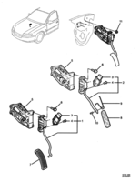 FUEL & EXHAUST Chevrolet Lumina (RHD) ACCELERATOR PEDAL