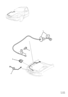 SHEET METAL Chevrolet Lumina (RHD) ENGINE HOOD RELEASE CABLE