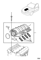 ENGINE & CLUTCH - (LS1,LS2,L76,L98) (V8) Chevrolet Lumina (RHD) INLET MANIFOLD - (LS2, L76, L98)