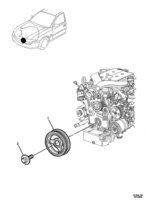 ENGINE & CLUTCH - LE0,LW2 (V6) Chevrolet Lumina (RHD) CRANKSHAFT BALANCER - (VK, VL, VX) (LE0, LW2)