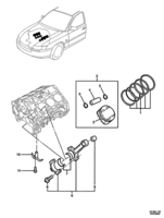 ENGINE & CLUTCH - LE0,LW2 (V6) Chevrolet Lumina (RHD) PISTON & PIN, RING, BEARING - (LE0, LW2)