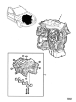 ENGINE & CLUTCH - LY7,LP1 (V6) Chevrolet Lumina (RHD) ENGINE ASM - (VK, VL, VX) (LY7, LP1)