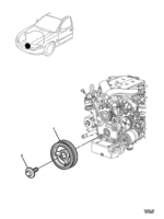 ENGINE & CLUTCH - LY7,LP1 (V6) Chevrolet Lumina (RHD) CRANKSHAFT BALANCER - (VK, VL, VX) (LY7, LP1)