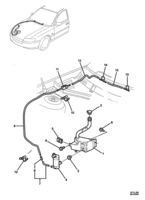 ORNAMENTATION, WIPER Chevrolet Lumina (RHD) WINDSHIELD WASHER - (03, 43, 69, 80)