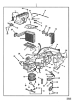 HEATING & AIR CONDITIONING Chevrolet Lumina (RHD) HEATER & EVAPORATOR - (C60)