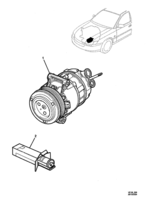 HEATING & AIR CONDITIONING Chevrolet Lumina (RHD) COMPRESSOR - AIR CONDITIONING - (VK, VL, VX) (LE0, LP1, LY7)