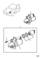 ELECTRICAL Chevrolet Lumina (RHD) STARTER MOTOR - MITSUBISHI - (LE0, LP1, LY7)