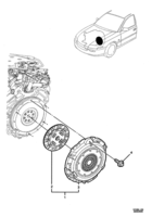 ENGINE & CLUTCH - LY7,LP1 (V6) Chevrolet Lumina (RHD) DRIVEN PLATE & CLUTCH - MANUAL - (MV5) (LY7)