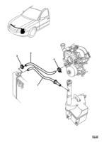 COOLING & OILING Chevrolet Lumina (RHD) RADIATOR OVERFLOW RESERVOIR HOSE - (LS1, LS2, L76, L98)